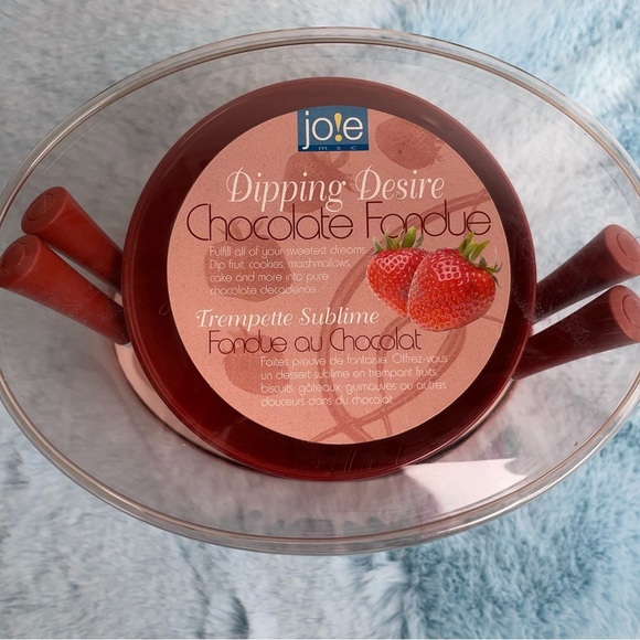 Joie Dipping Desire Chocolate Fondue Set - Red and White - Picture 3 of 6